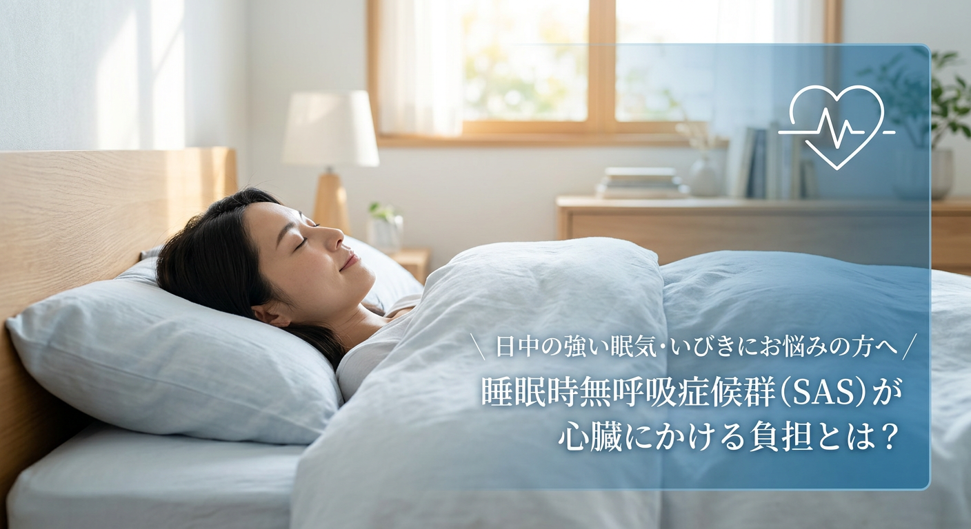 睡眠時無呼吸症候群（SAS）と心臓病の見過ごせない関係